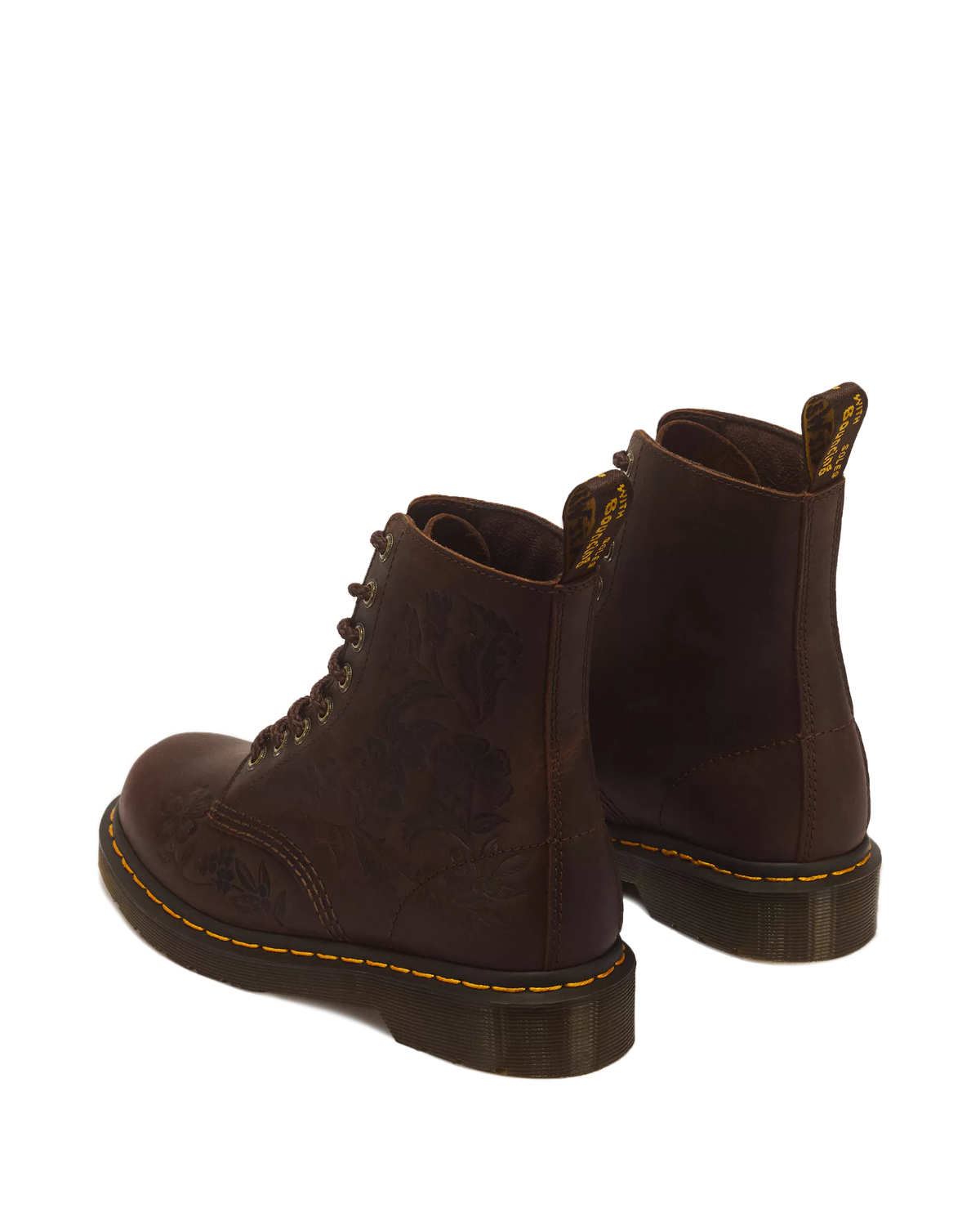 1460 Pascal Emboss Floral Dark Brown Crazy Horse DARK BROWN DARK BROWN Bild 7