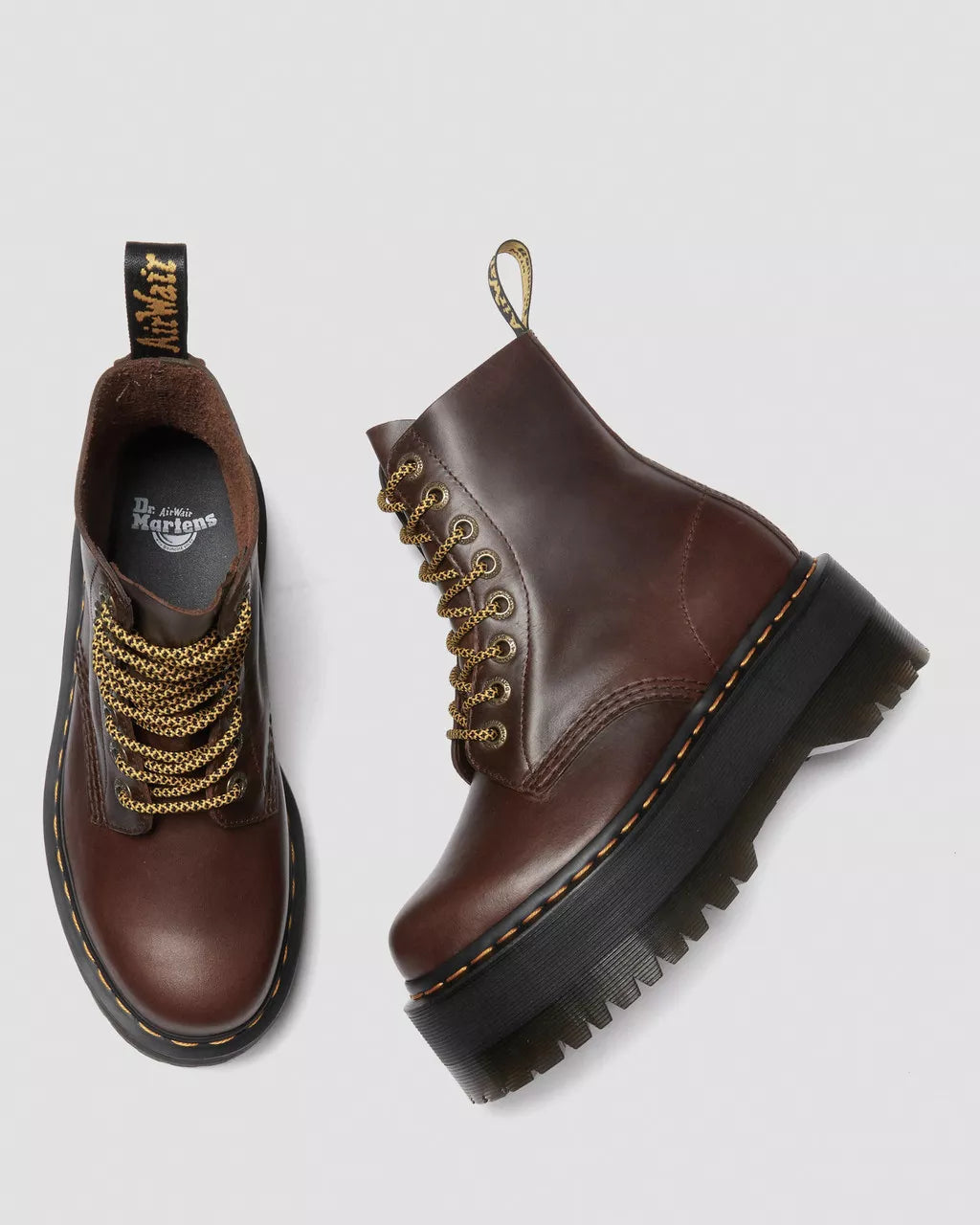 DR. MARTENS 1460 PASCAL MAX DARK BROWN DARK BROWN CLASSIC PULL UP Bild 3