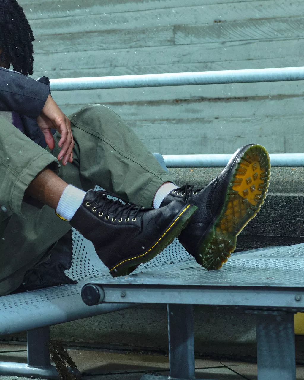 DR MARTENS 1460 GRIZZLY GEFÜTTERT BLACK Bild 2