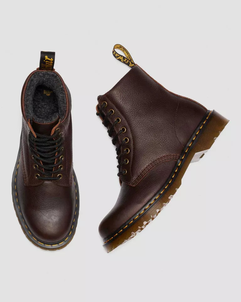 DR MARTENS 1460 GRIZZLY GEFÜTTERT DARK BROWN Bild 3