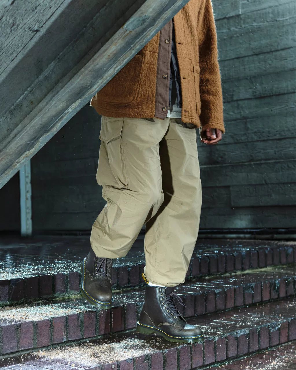 DR MARTENS 1460 GRIZZLY GEFÜTTERT DMS OLIVE GRIZZLY Bild 3