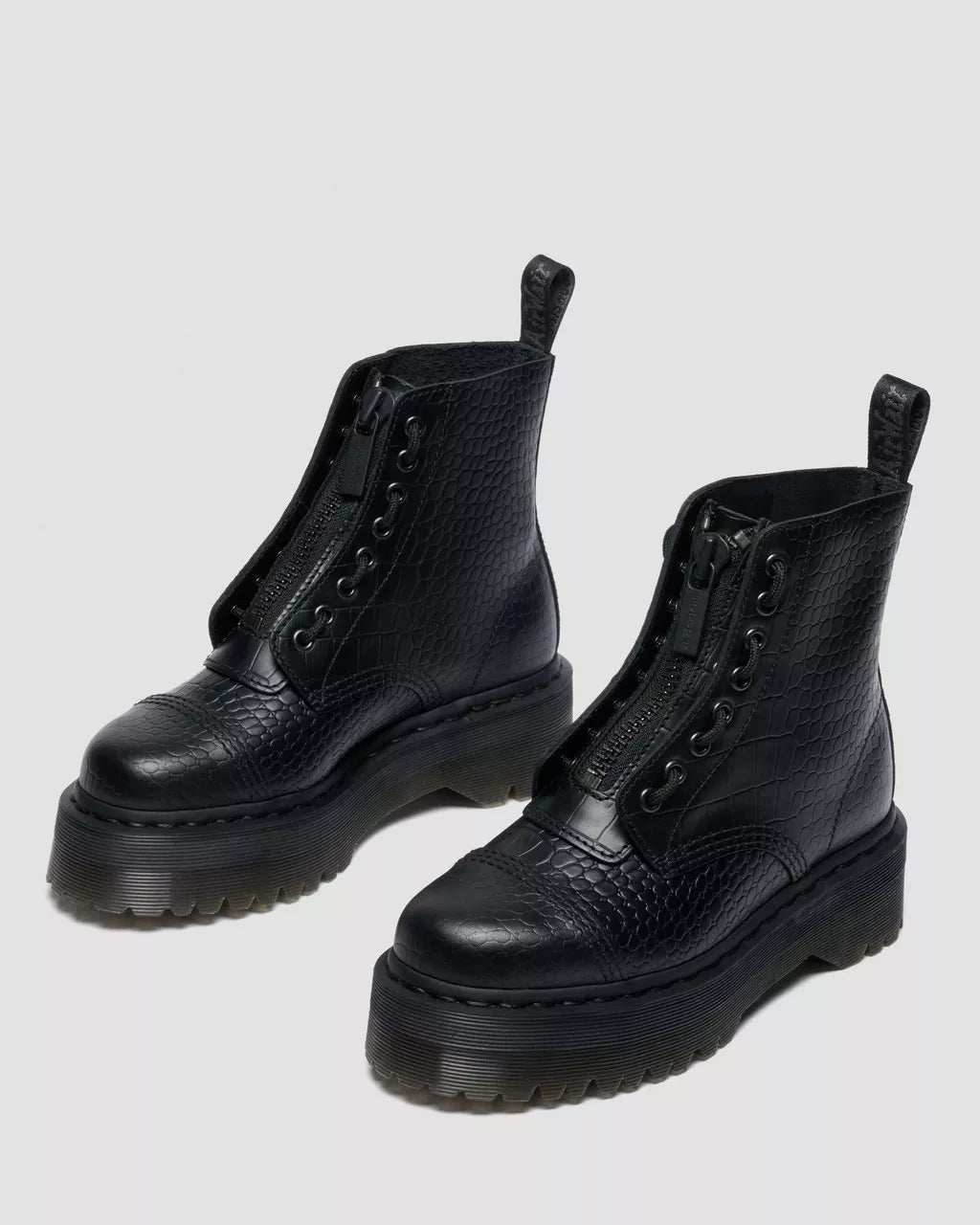 DR. MARTENS SINCLAIR CROC EMBOSS BLACK Bild 3