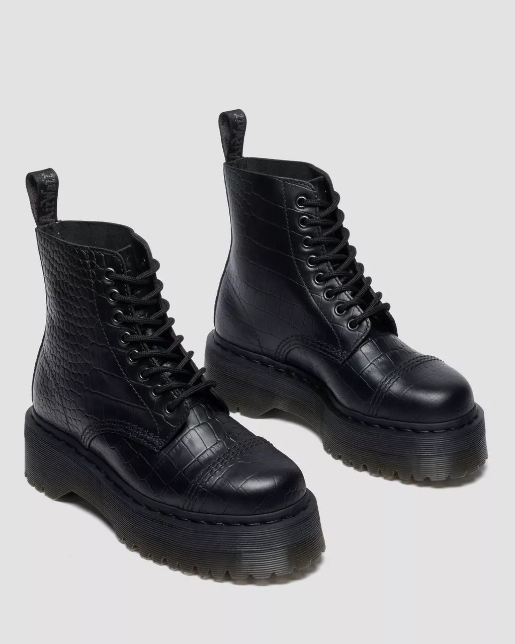 DR. MARTENS SINCLAIR CROC EMBOSS BLACK Bild 5