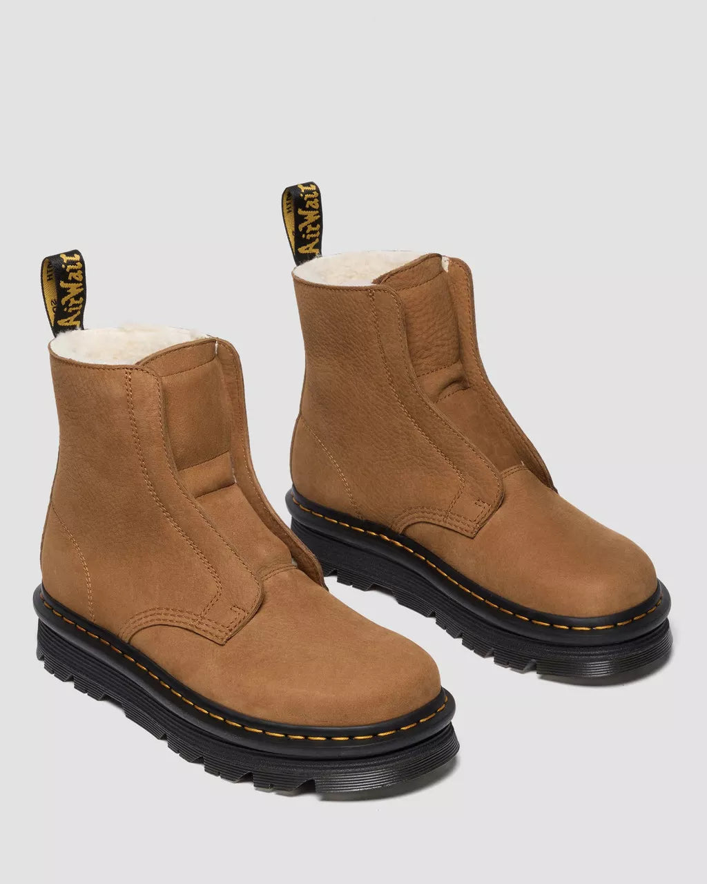 DR. MARTENS ZEBZAG LACELESS SLIP ON GEFÜTTERT DESERT BROWN Bild 3