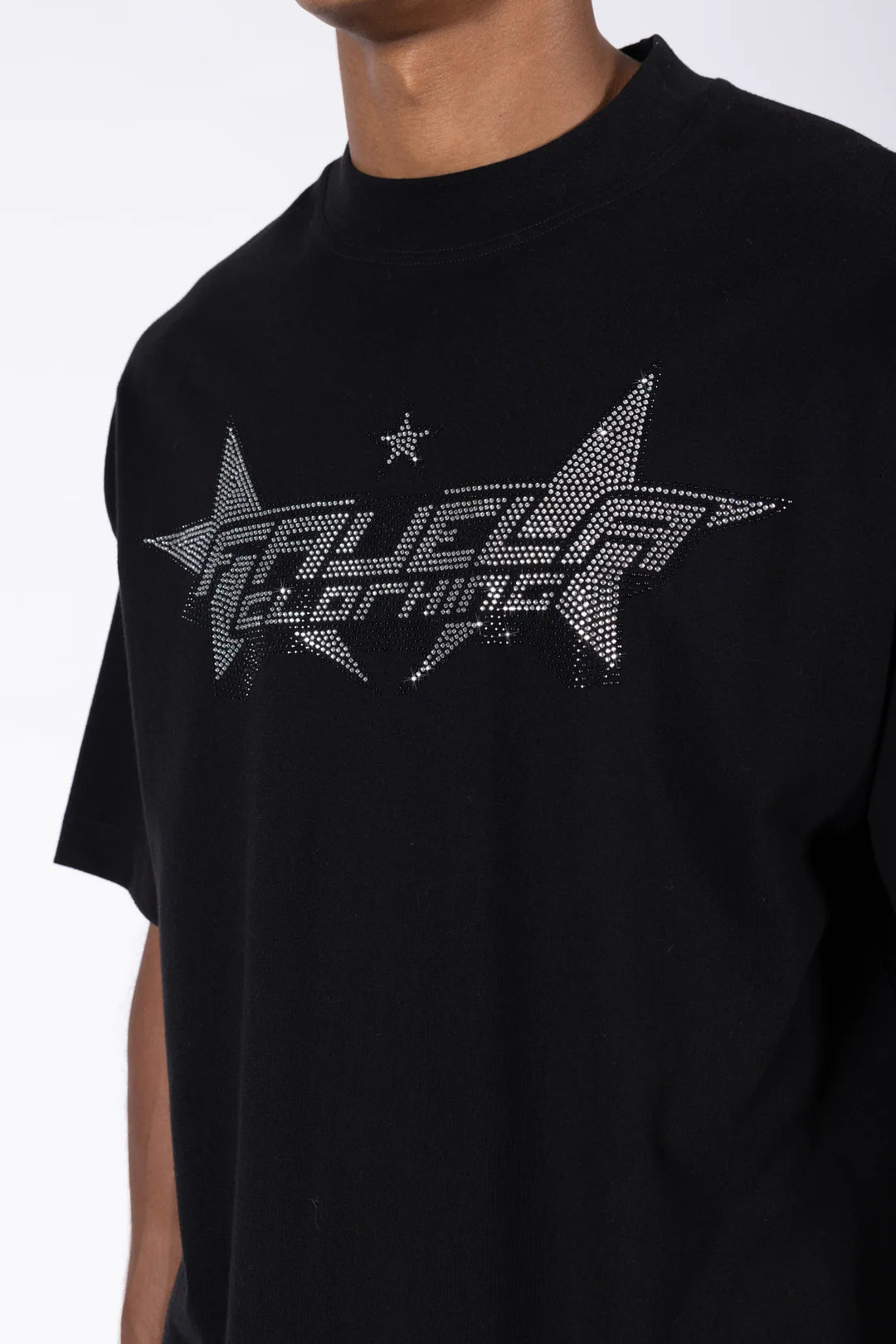 FAVELA FUTURE RHINESTONE OVERSIZED T-SHIRT BLACK BLACK Bild 2