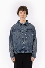 Lade das Bild in den Galerie-Viewer, FAVELA HEAVY CUTLINE BLUE WAVE WASHED DENIM JACKET WASH BLUE DENIM Bild 1
