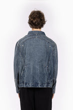 Lade das Bild in den Galerie-Viewer, FAVELA HEAVY CUTLINE BLUE WAVE WASHED DENIM JACKET WASH BLUE DENIM Bild 3
