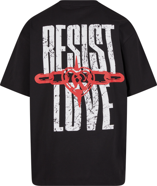 KARL KANI WOVEN SIGNATURE RESIST LOVE TEE BLACK Bild 1