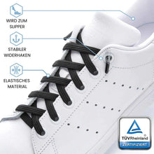 Lade das Bild in den Galerie-Viewer, LEAZY FLAT ELASTISCHE SCHNÜRSENKEL SCHWARZ
