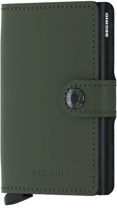 MINIWALLET MATTE GREEN BLACK