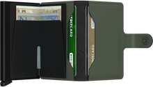 Load image into Gallery viewer, MINIWALLET MATTE GREEN BLACK
