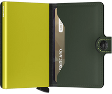 Load image into Gallery viewer, MINIWALLET MATTE GREEN &amp; LIME
