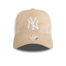 Load image into Gallery viewer, NEW ERA A-FRAME TRUCKER WOMEN CAP VELOUR NEW YORK YANKEES
