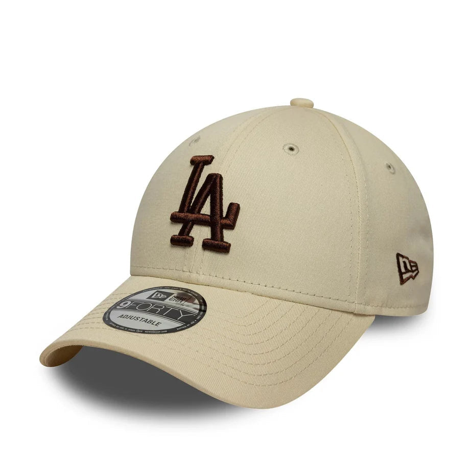 NEW ERA 9FORTY CAP MLB LEAGUE ESSENTIAL LOS ANGELES DODGERS LIGHT BEIGE Bild 1