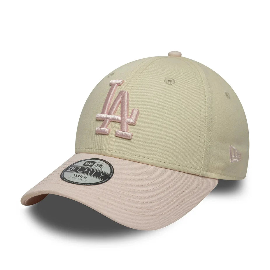 NEW ERA 9FORTY KIDS CAP MLB LEAGUE ESSENTIAL LOS ANGELES DODGERS LIGHT BEIGE Bild 1