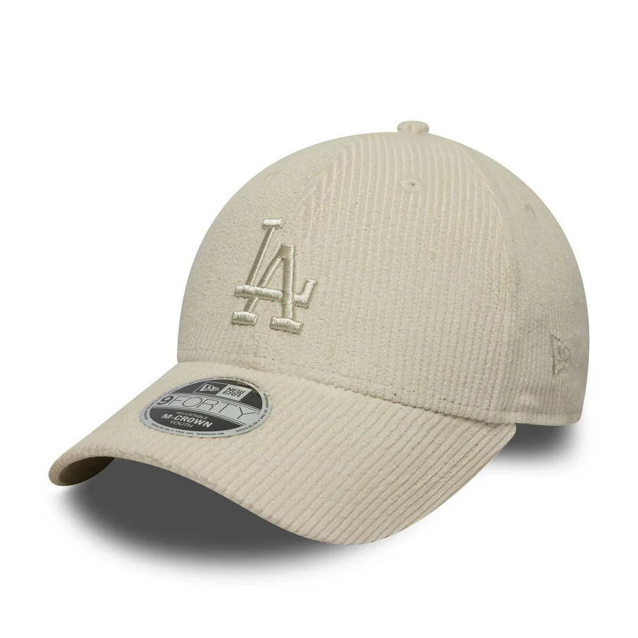 NEW ERA 9FORTY M-CROWN KIDS CAP MLB CORD LOS ANGELES DODGERS LIGHT BEIGE Bild 1
