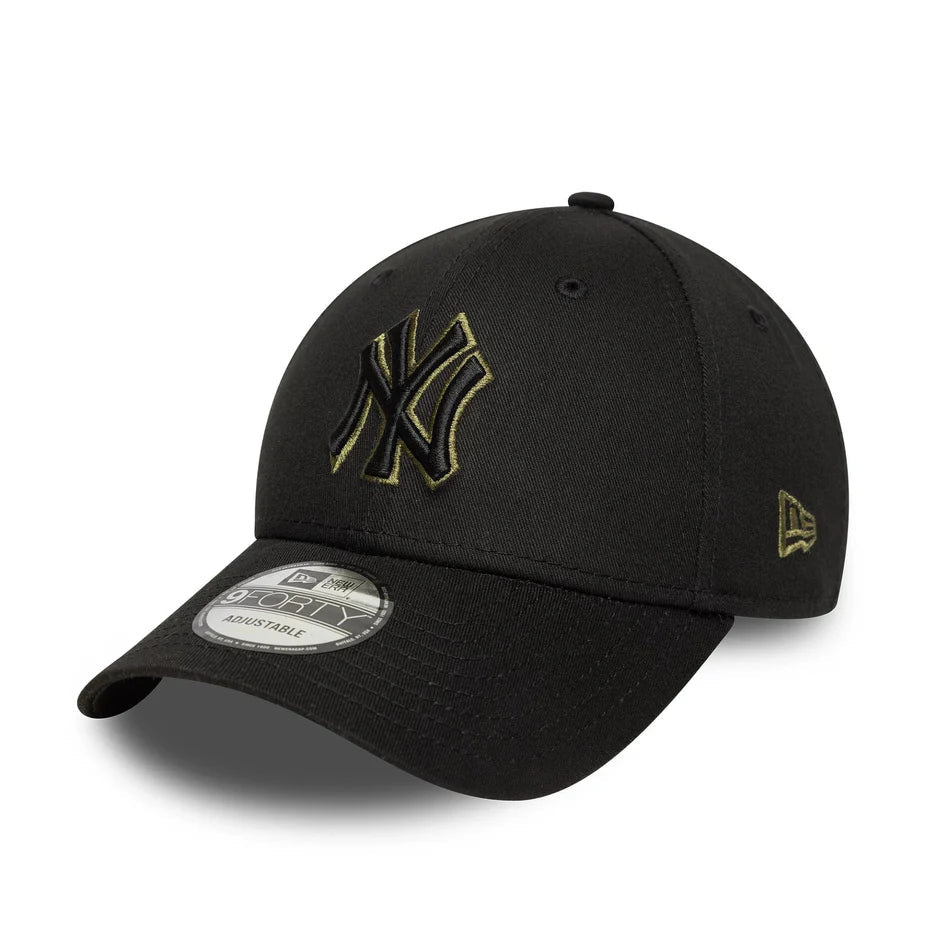 NEW ERA 9FORTY MLB TEAM OUTLINE NEW YORK YANKEES BLACK Bild 1