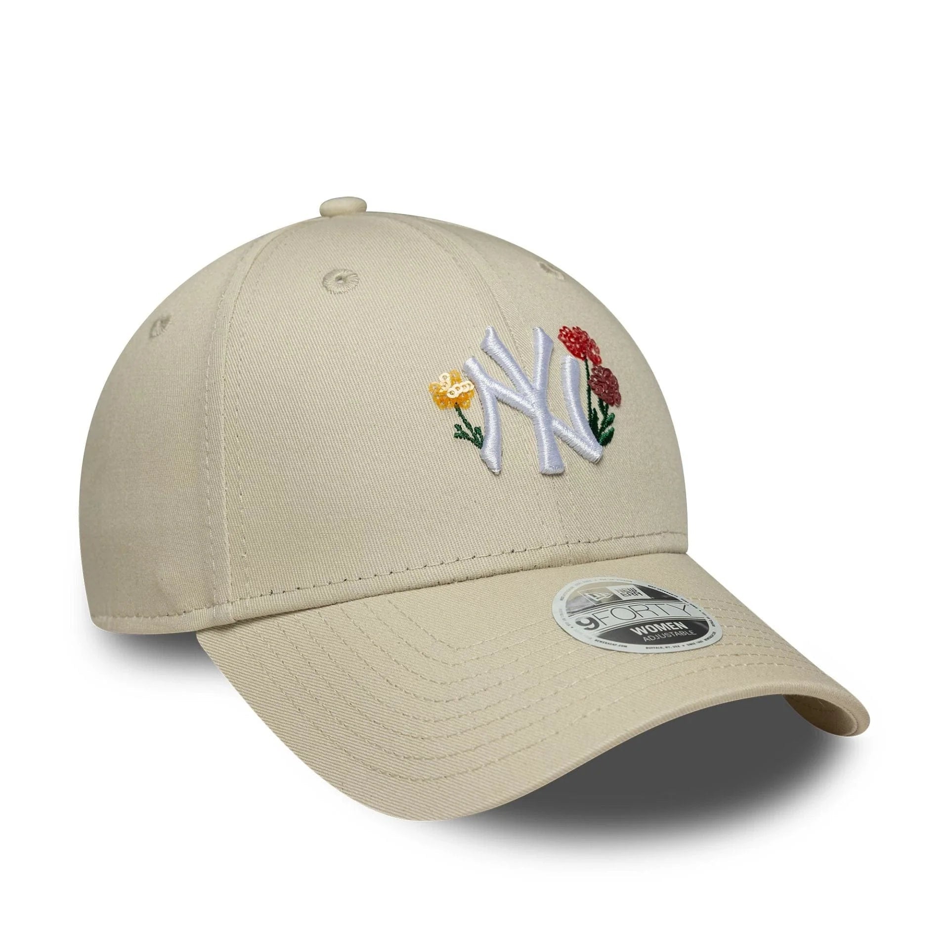 NEW ERA 9FORTY WOMEN MLB FLORAL CAP NEW YORK YANKEES LIGHT BEIGE Bild 3
