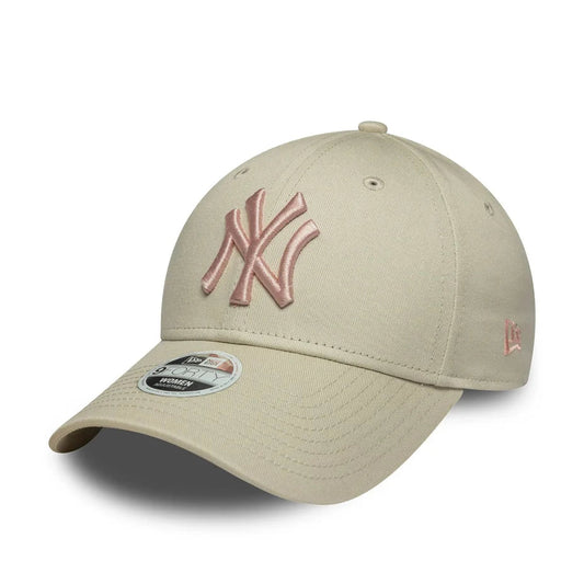 NEW ERA 9FORTY WOMEN MLB LEAGUE ESSENTIAL CAP NEW YORK YANKEES LIGHT BEIGE Bild 1