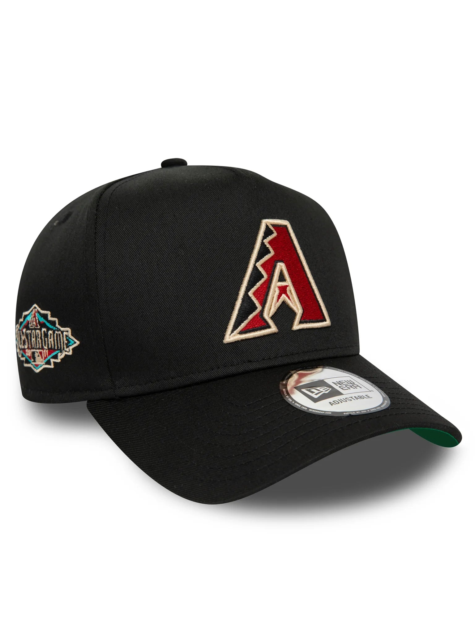 NEW ERA A-FRAME SNAPBACK CAP ARIZONA DIAMONDBACKS WORLD SERIES PATCH BLKKGR Bild 1