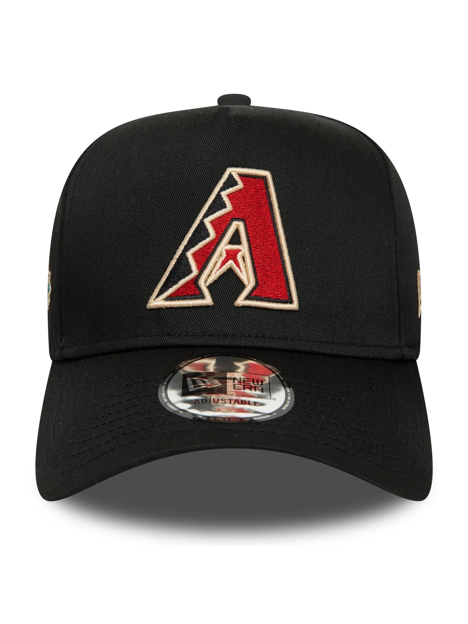 NEW ERA A-FRAME SNAPBACK CAP ARIZONA DIAMONDBACKS WORLD SERIES PATCH BLKKGR Bild 4