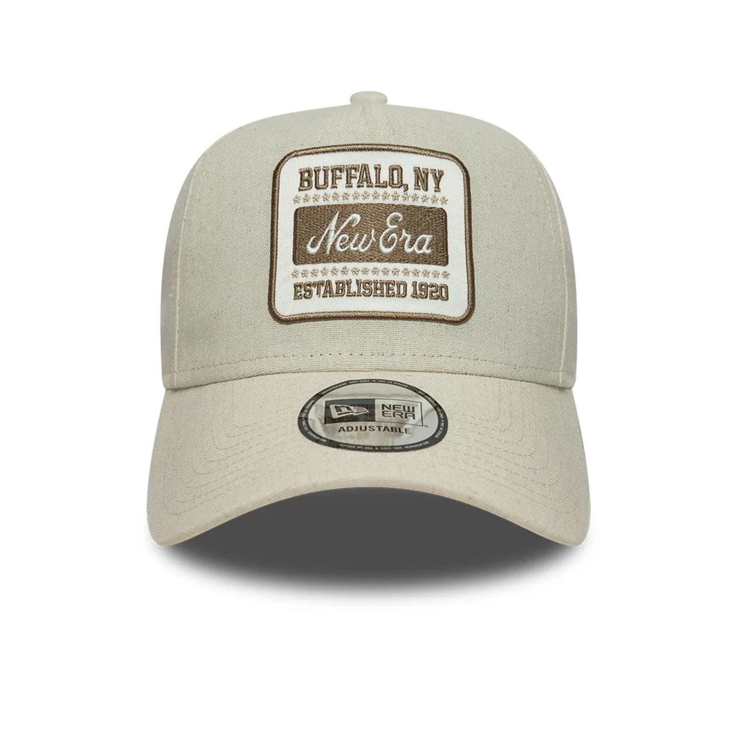 NEW ERA E-FRAME LINEN OVAL PATCH CAP LIGHT BEIGE Bild 4