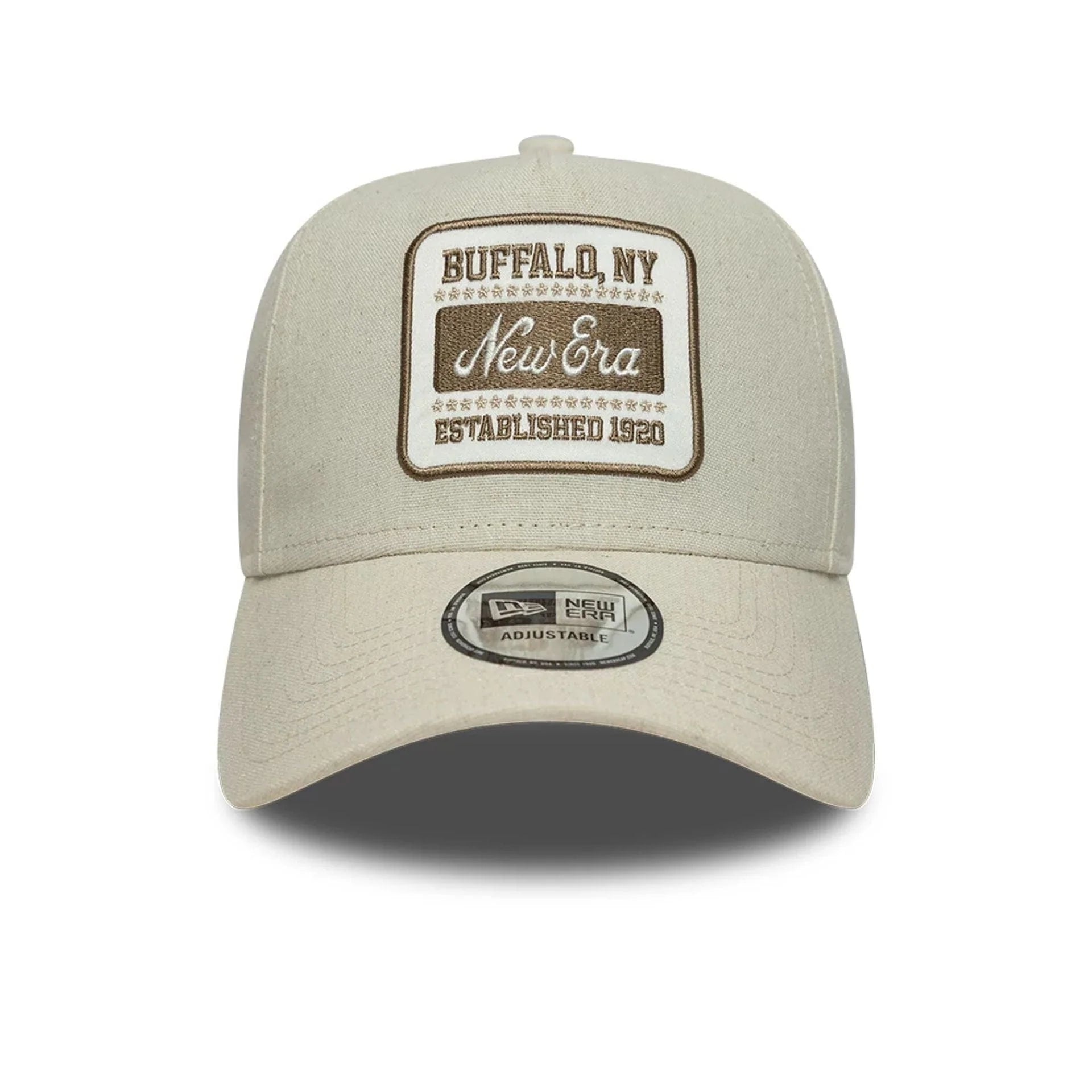 NEW ERA E-FRAME LINEN OVAL PATCH CAP LIGHT BEIGE Bild 4