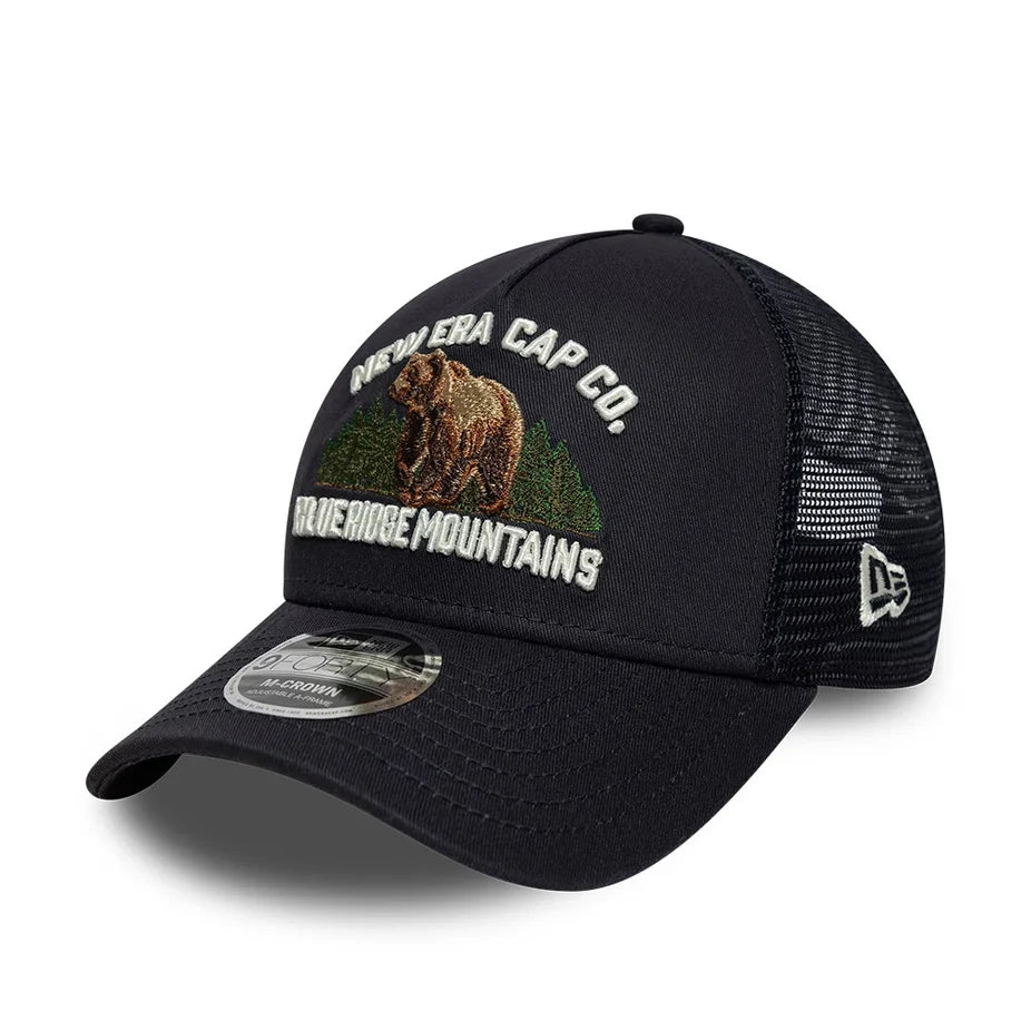 GRAPHIC 9FORTY M-CROWN A-FRAME TRUCKER CAP NAVY Bild 1