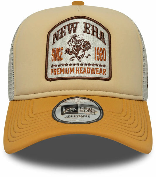 GRAPHIC PATCH A-FRAME TRUCKER CAP LIGHT BEIGE Bild 2