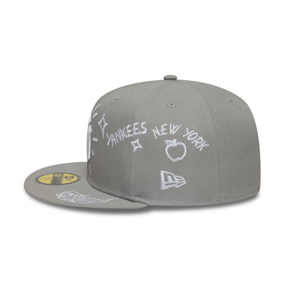 MLB SCRIBBLE 59FIFTY FITTED CAP NEW YORK YANKEES GRAWHI NEYYAN GRAWHI Bild 4