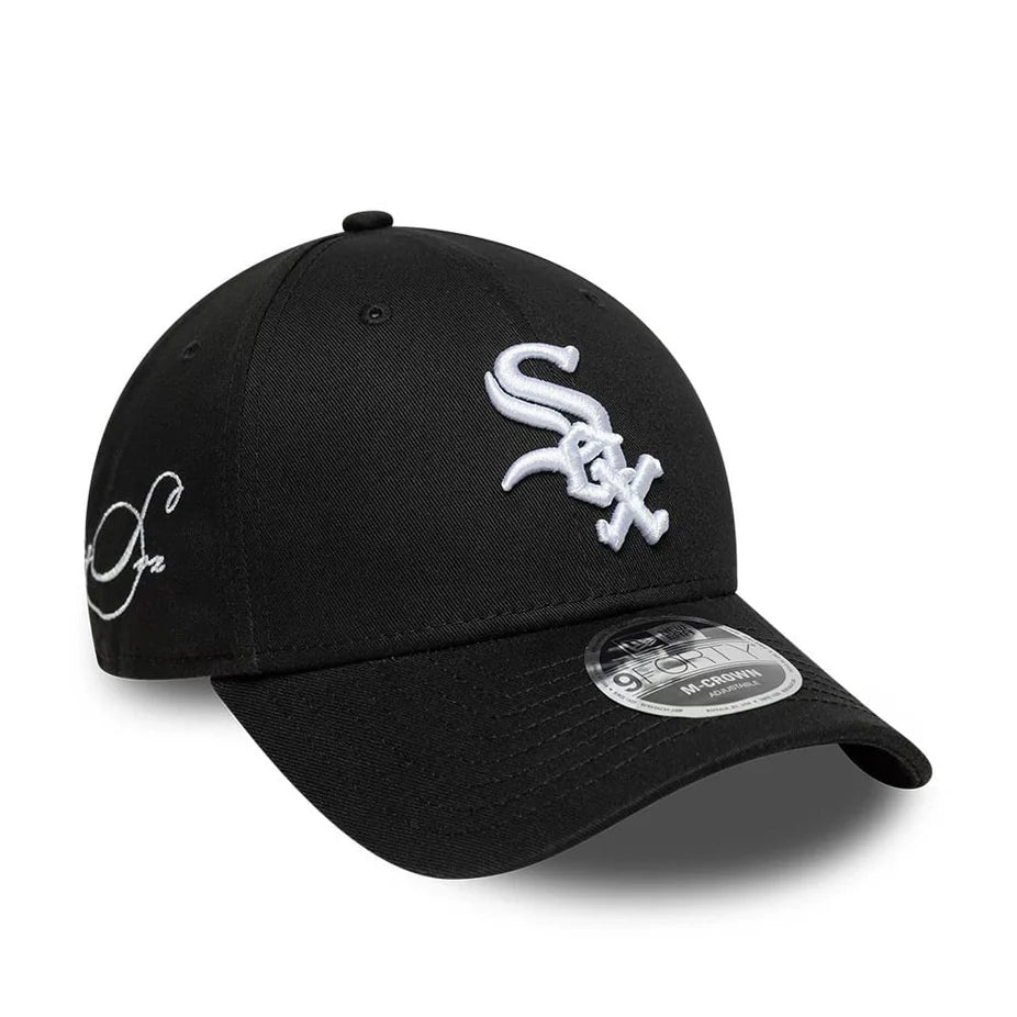 MLB SIDE SCRIPT 9FORTY M-CROWN SNAPBACK CAP CHICAGO WHITE SOX BLACK Bild 1