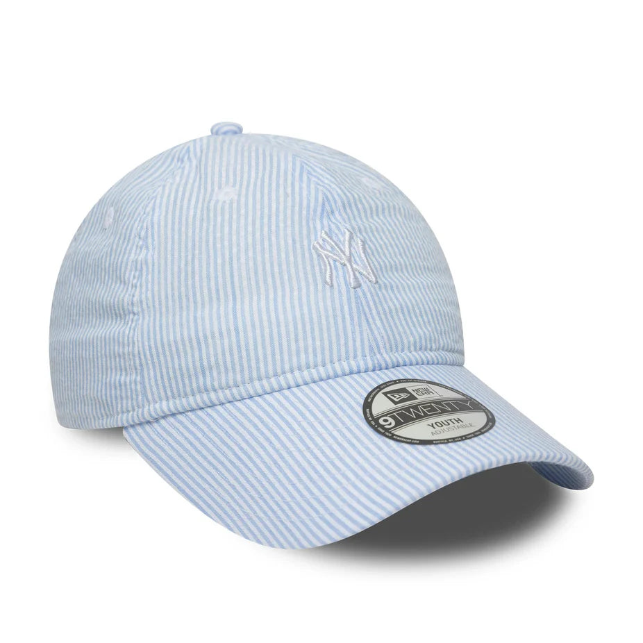 NEW ERA SEERSUCKER 9TWENTY NEW YORK YANKEES JUGEND CAP PASTEL BLUE Bild 4