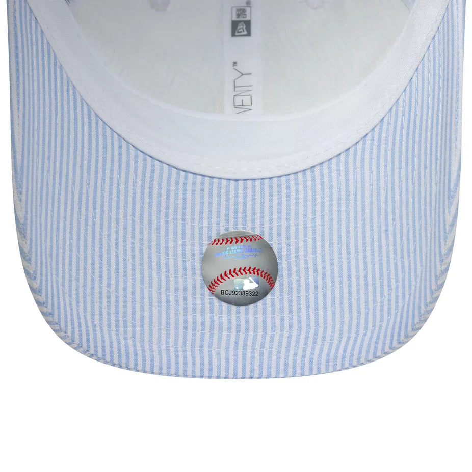 NEW ERA SEERSUCKER 9TWENTY NEW YORK YANKEES JUGEND CAP PASTEL BLUE Bild 6