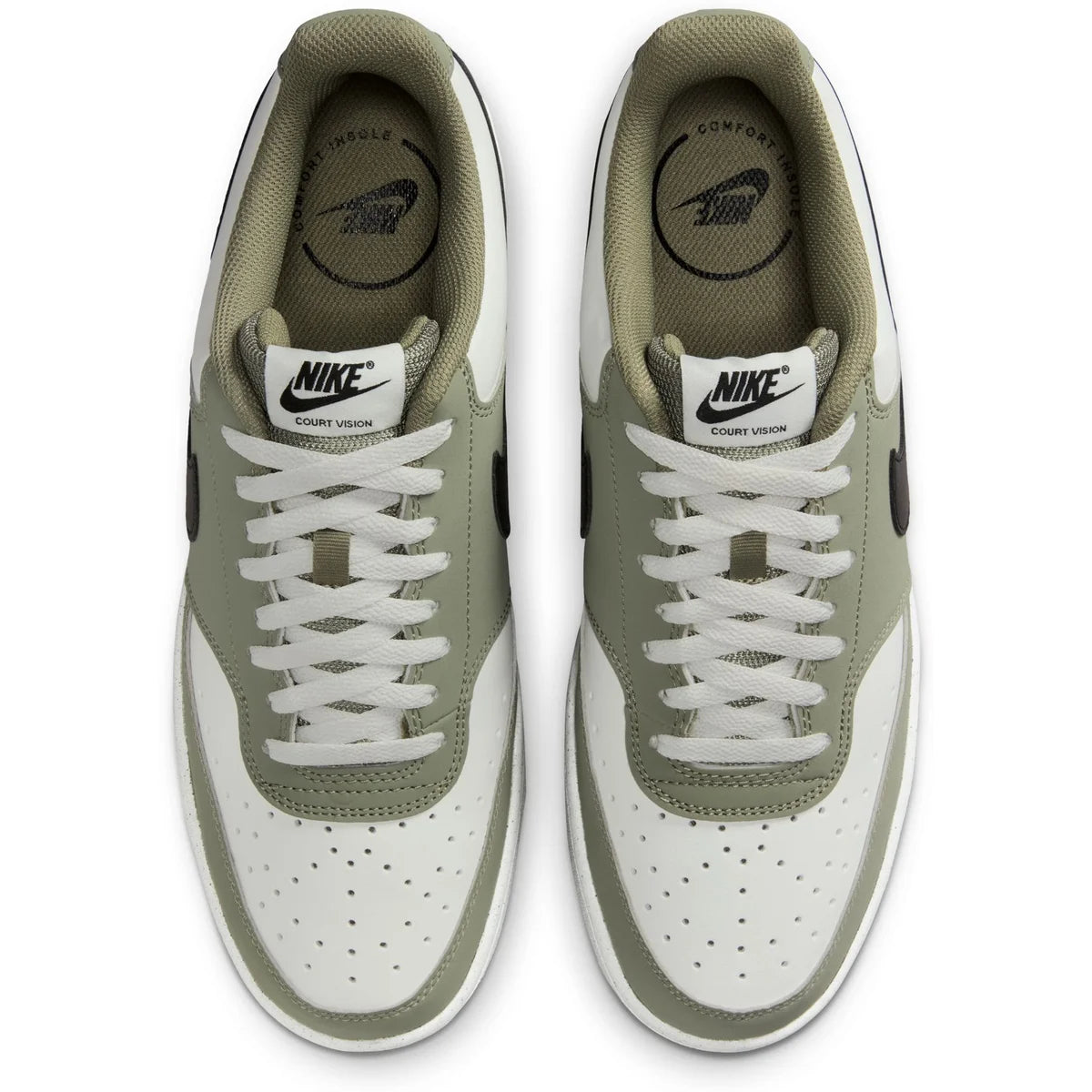 NIKE COURT VISION LO P NBK SUMMIT WHITE/BLACK-SILVER SAGE Bild 6