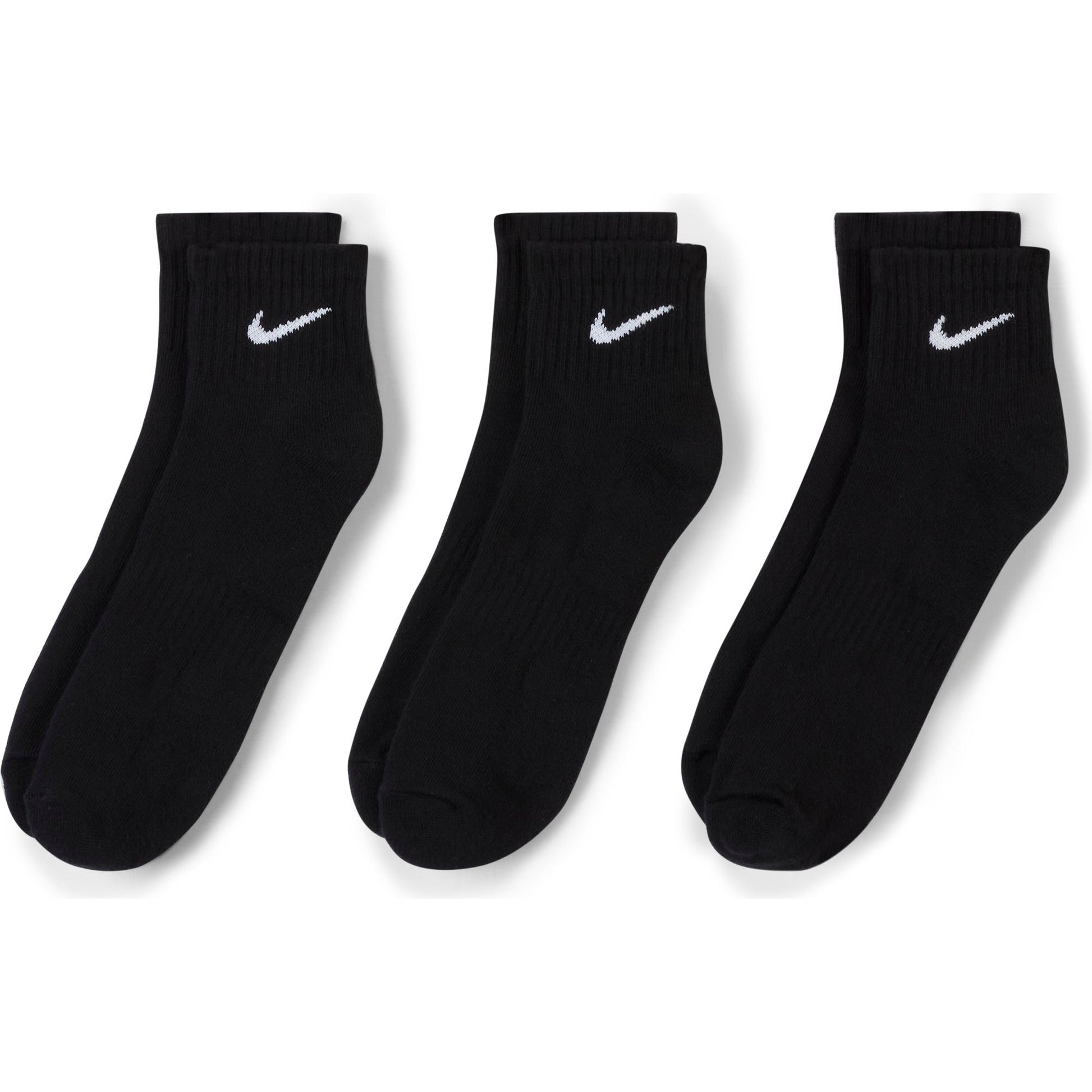 NIKE EVERYDAY CUSHIONED ANKLE SOCKEN 3ER PACK BLACK/WHITE Bild 3