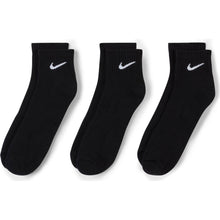 Load image into Gallery viewer, NIKE EVERYDAY CUSHIONED ANKLE SOCKEN 3ER PACK BLACK/WHITE Bild 3
