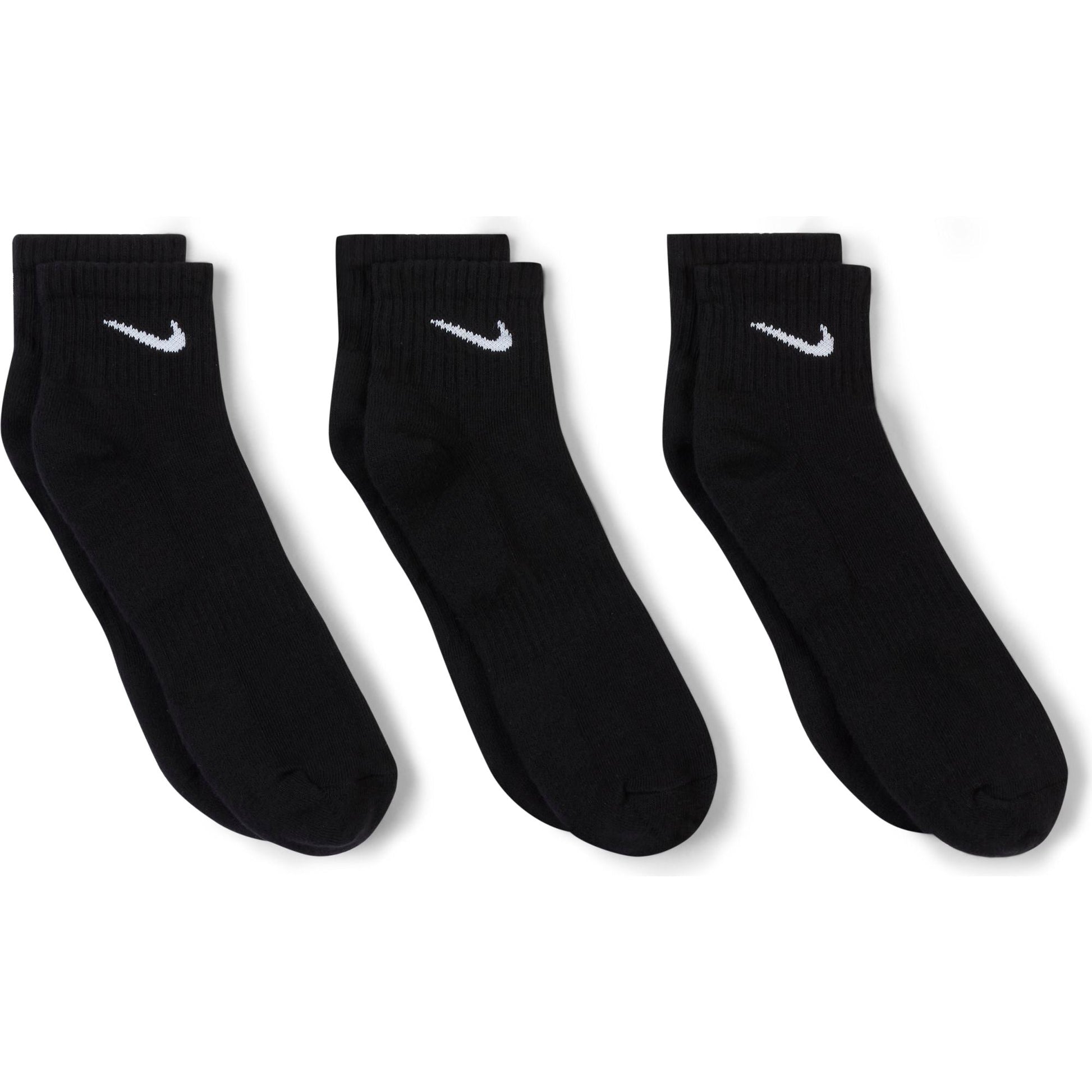 NIKE EVERYDAY CUSHIONED ANKLE SOCKEN 3ER PACK BLACK/WHITE Bild 4