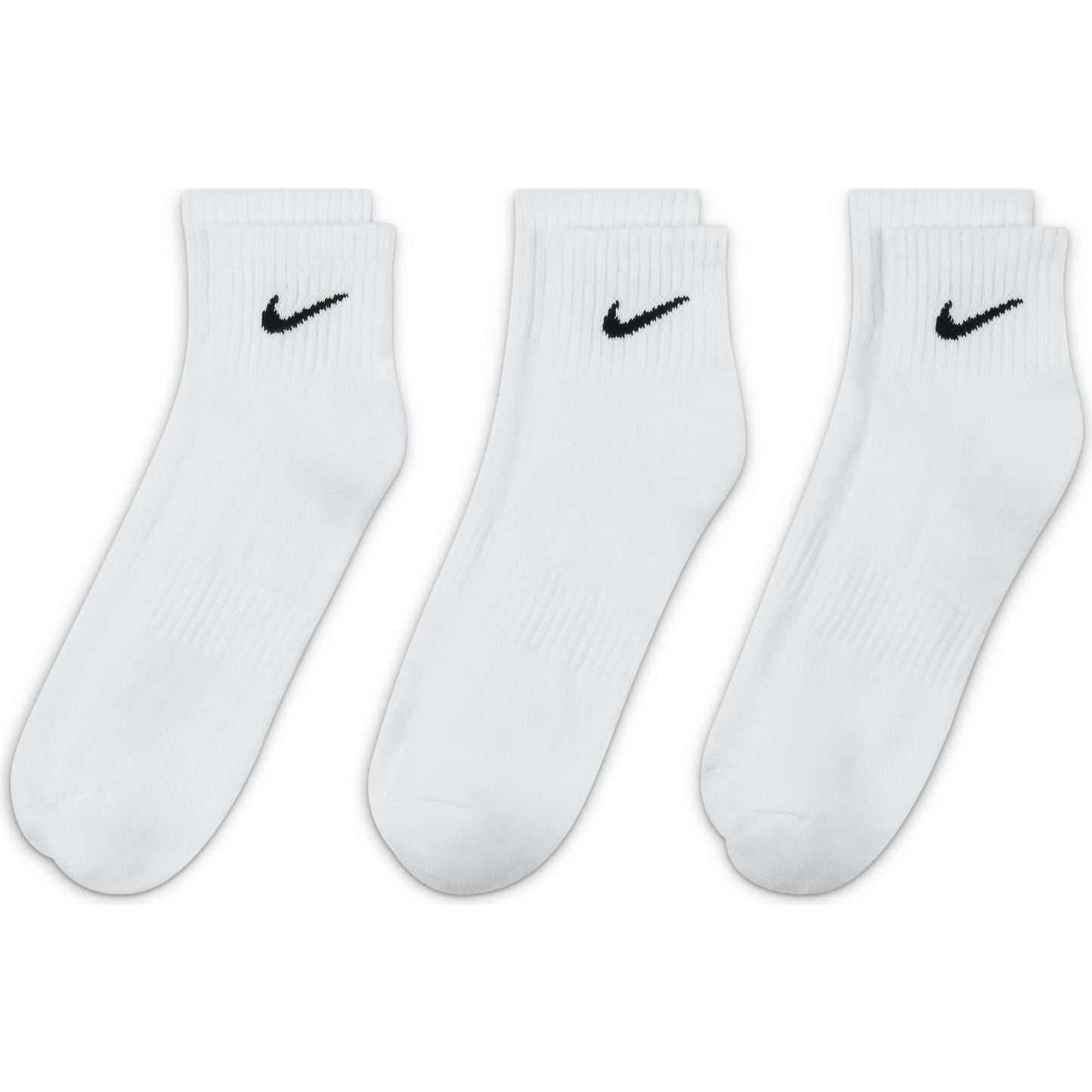 NIKE EVERYDAY CUSHIONED ANKLE SOCKEN WHITE/BLACK Bild 3