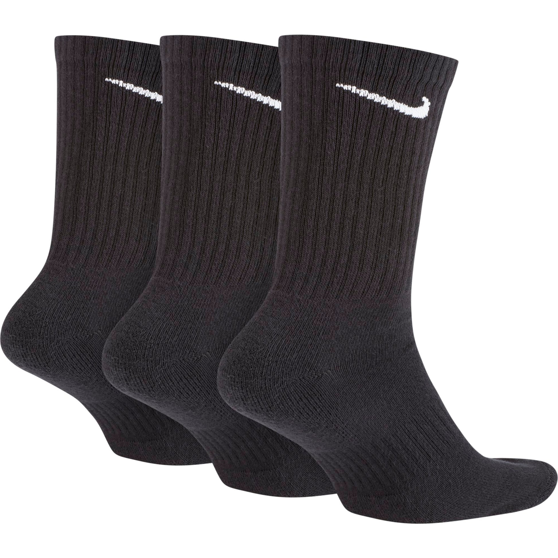 NIKE EVERYDAY CUSHIONED CREW SOCKEN BLACK/WHITE Bild 2