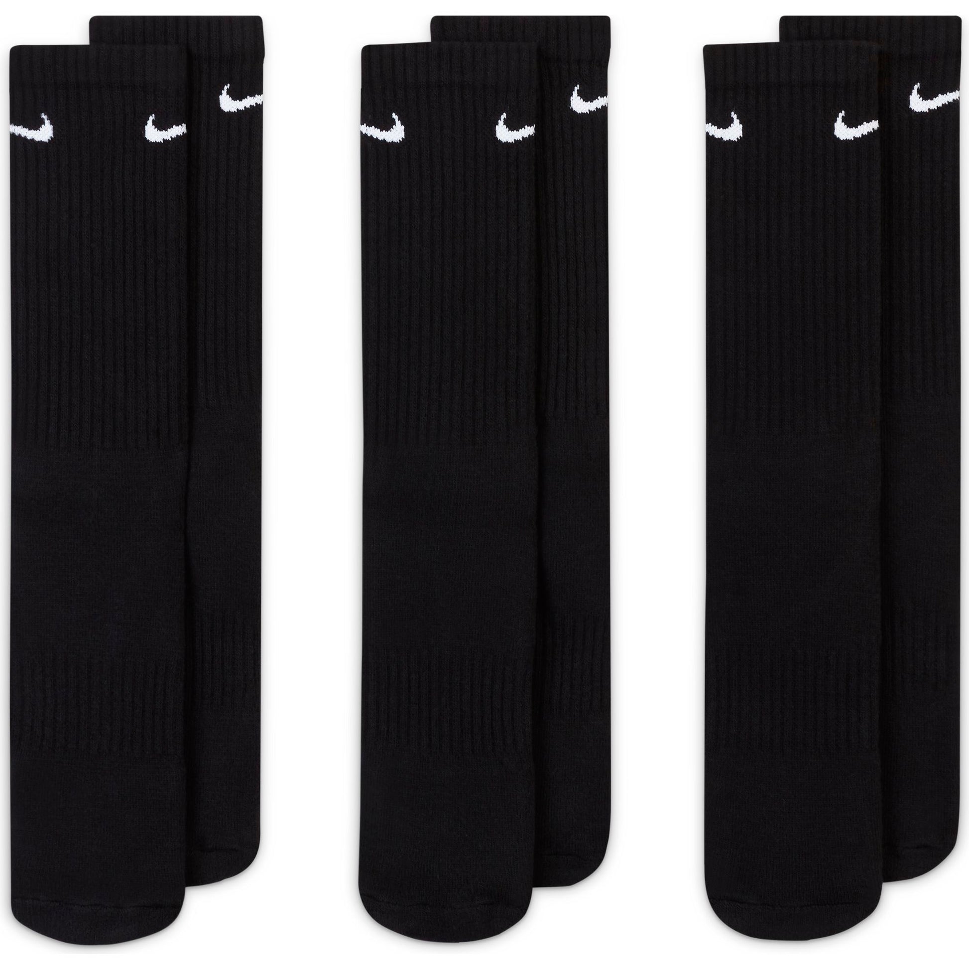 NIKE EVERYDAY CUSHIONED CREW SOCKEN BLACK/WHITE Bild 4