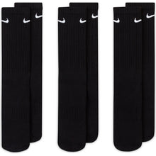 Load image into Gallery viewer, NIKE EVERYDAY CUSHIONED CREW SOCKEN BLACK/WHITE Bild 4
