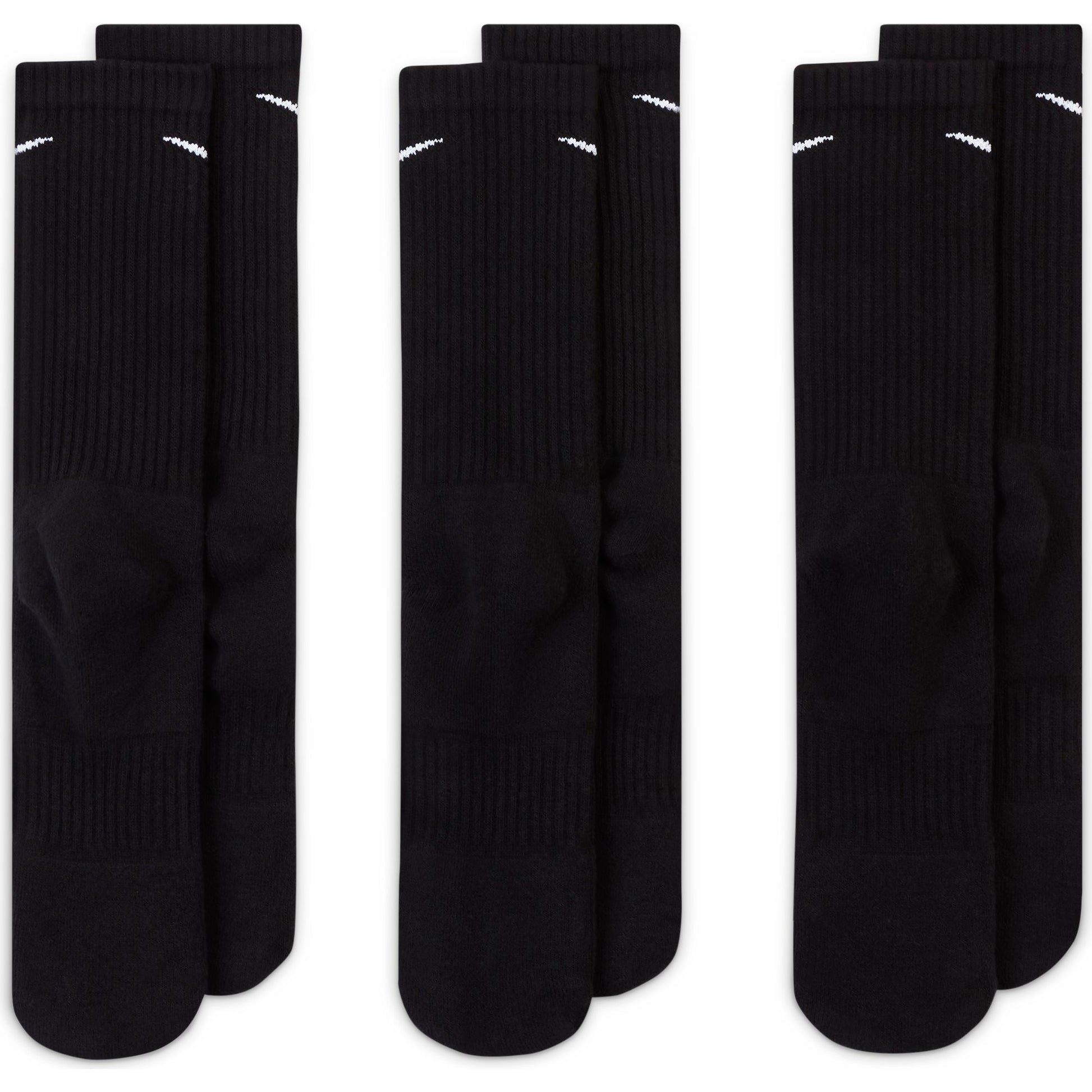 NIKE EVERYDAY CUSHIONED CREW SOCKEN BLACK/WHITE Bild 5
