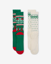 Load image into Gallery viewer, NIKE EVERYDAY PLUS CUSHIONED WINTER WONDERLAND CREW SOCKEN 2ER PACK MULTI-COLOR Bild 2
