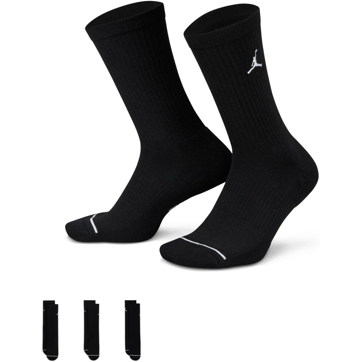 JORDAN CUSH CREW SOCKEN BLACK/WHITE Bild 1