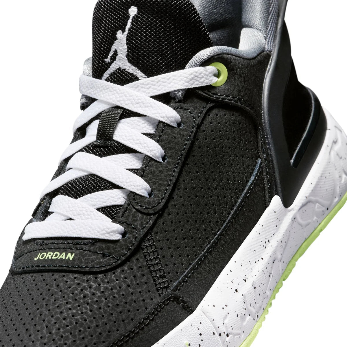 JORDAN DAY1 EO GS BLACK/BARELY VOLT-WHITE-COOL G Bild 4