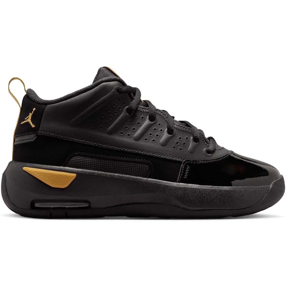 JORDAN MAX AURA 7 GS BLACK/METALLIC GOLD-BLACK Bild 1