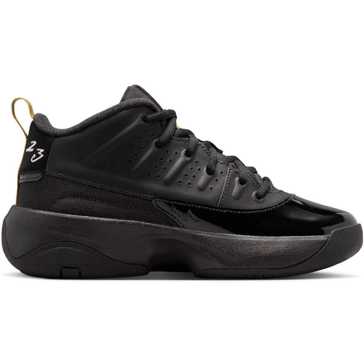 JORDAN MAX AURA 7 GS BLACK/METALLIC GOLD-BLACK Bild 6