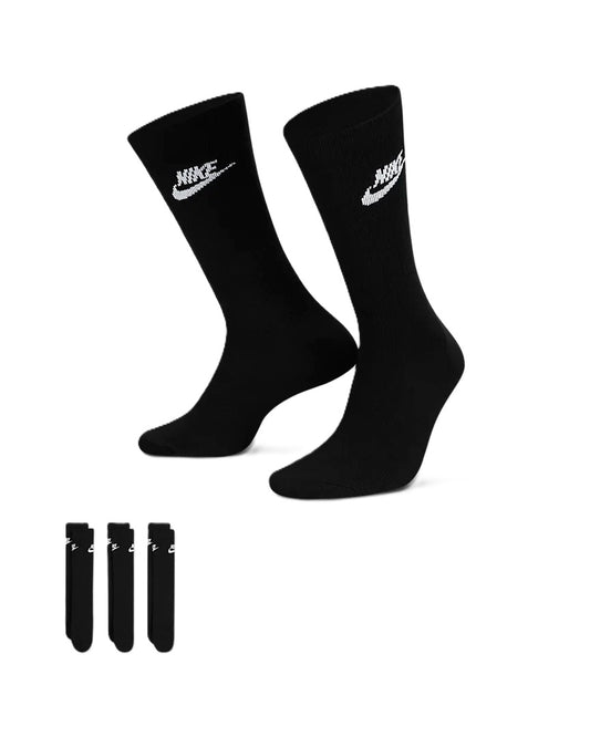NIKE SPORTSWEAR EVERYDAY ESSENTIAL CREW SOCKEN BLACK/WHITE Bild 1