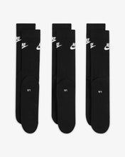 Load image into Gallery viewer, NIKE SPORTSWEAR EVERYDAY ESSENTIAL CREW SOCKEN BLACK/WHITE Bild 3
