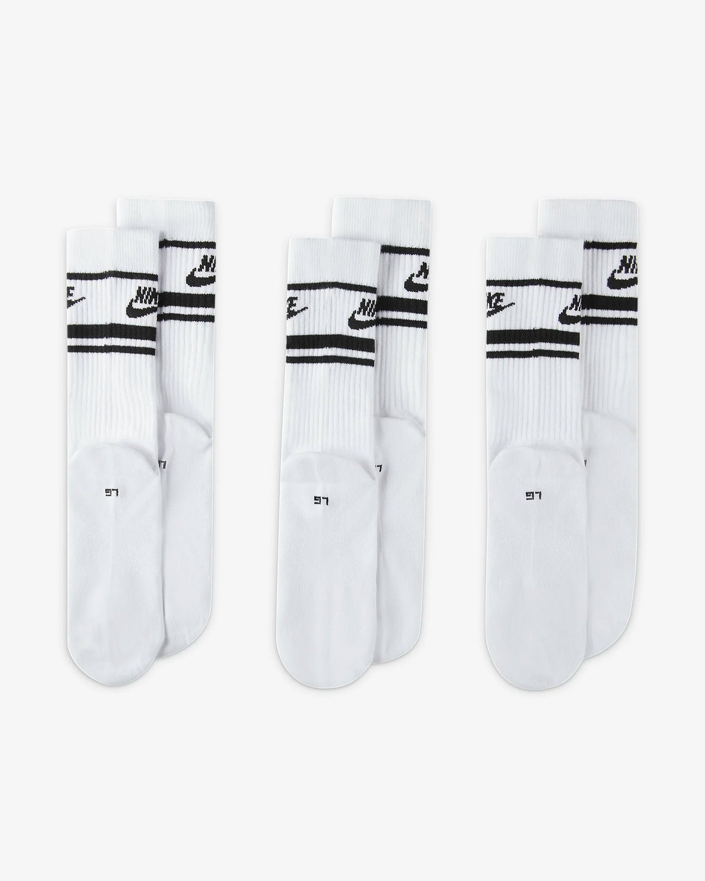 NIKE SPORTSWEAR EVERYDAY ESSENTIAL SOCKEN WHITE/BLACK/BLACK Bild 3